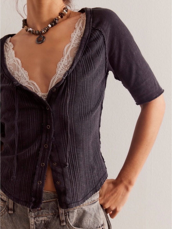 Free People Tops - NWT Free People We The Free Daisy Tee in Black - Size M